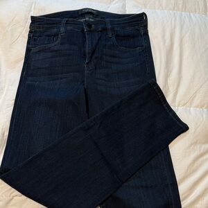 Liverpool Dark Indigo Straight Leg Jeans - Deep Blue Wash